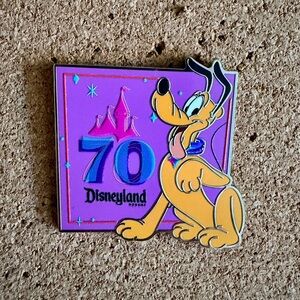 Disneyland 70th Anniversary Enamel Pin - Pluto